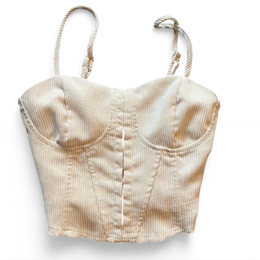 Beige Women's Corset Top